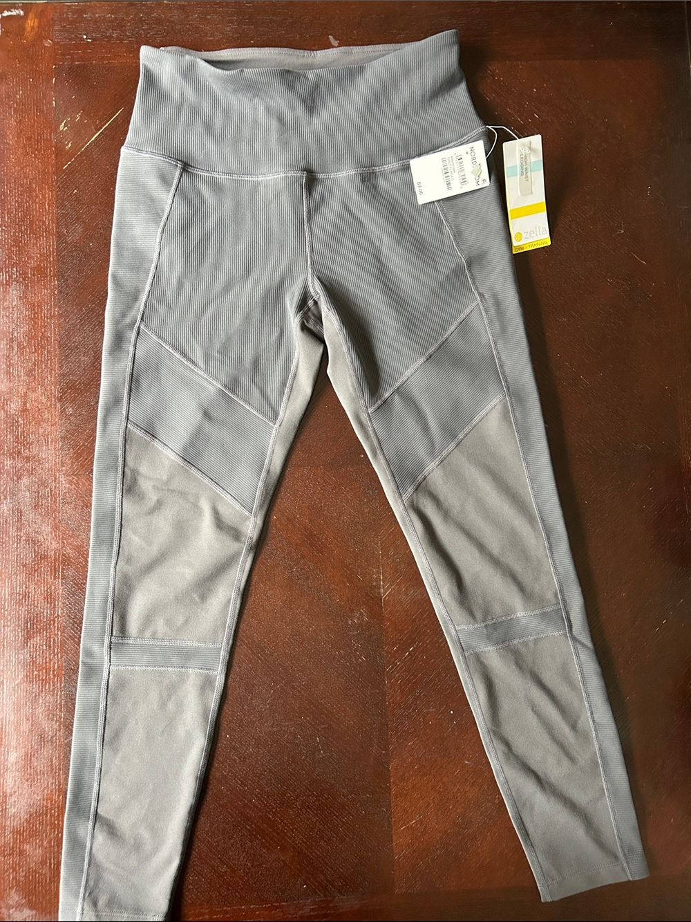 Zella Gray High-Waist Performance Leggings